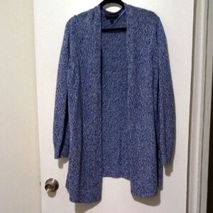 Lane Bryant Blue Open Front Sweater Size 18/20